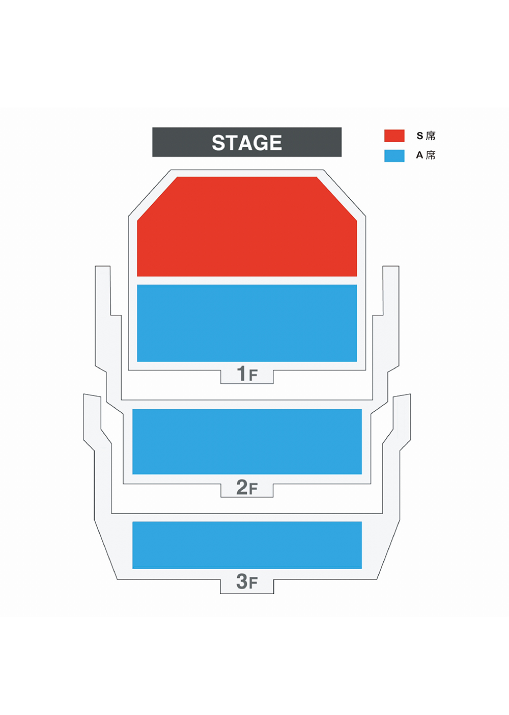 LINE CUBE SHIBUYA 客席図