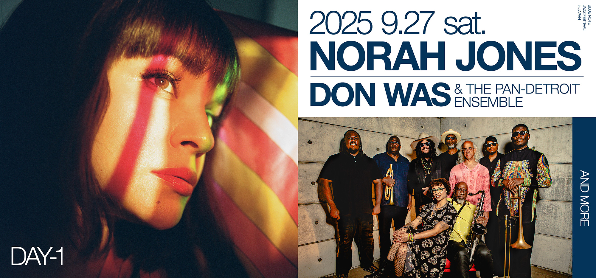 2025 9.27 sat. NORAH JONES/DON WAS & THE PAN-DETROIT ENSEMBLE and more